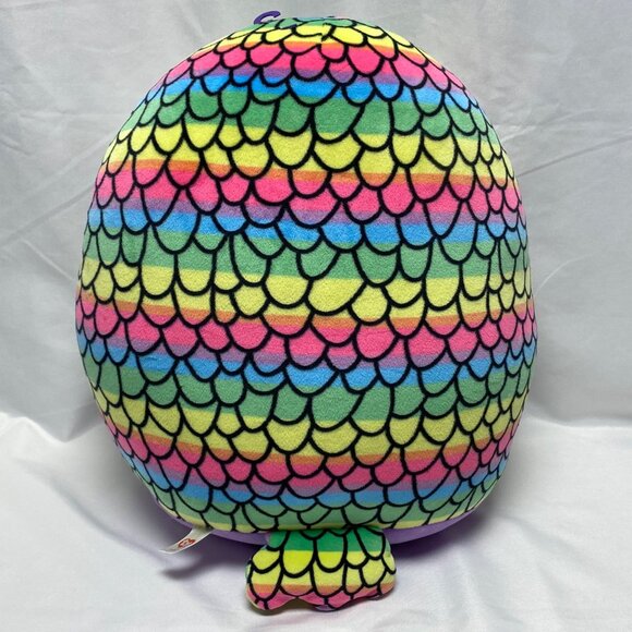 Ty Squish-A-Boos Owen Owl Plush 10" Rainbow Scales Toy - Picture 6 of 12